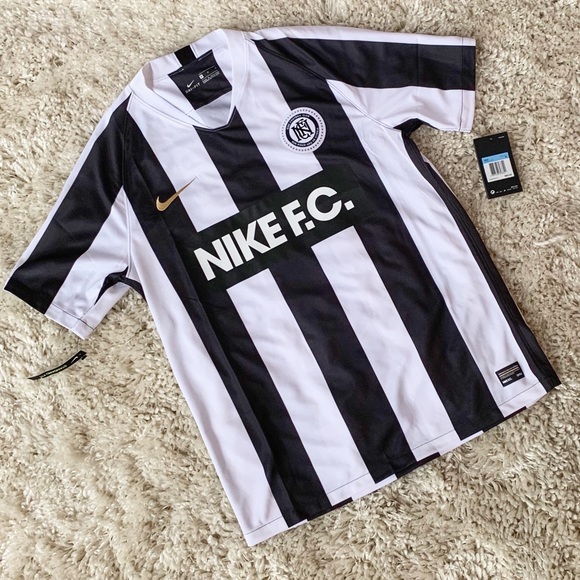 nike fc jersey black and white